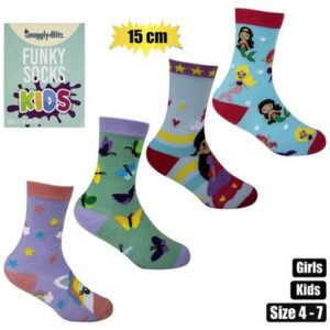 Snuggly Bits Socks Kids Girls Size 4-7 (15cm)