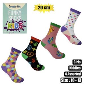 Snuggly Bits Socks Kids Girls Size 10-13 (20cm)