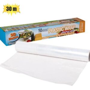 Hillhouse Zipper & Wrap Disposable Roll Plastic Wrap 30cmx 30m