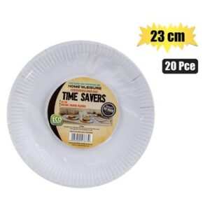 Home 'N Leisure Timesavers Picnic Plates Paper 23cm 20-piece