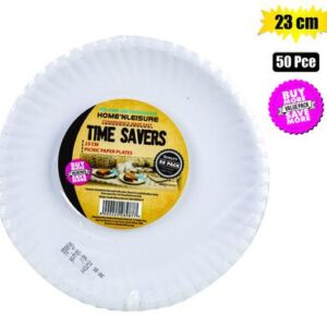 Home 'N Leisure Timesavers Picnic Plates Paper 23cm 50-piece