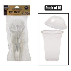 Home 'N Leisure Timesavers Picnic Cups Dome 300ml pack-10 Clear