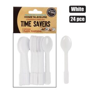 Home 'N Leisure Timesavers Cutlery Plastic Teaspoons 24-piece