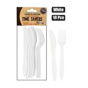 Home 'N Leisure Timesavers Cutlery Plastic 10-piece Set (5xknives & 5xforks)