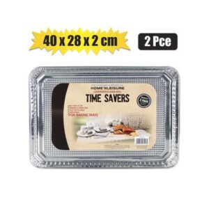 Home 'N Leisure Timesavers Baking Pan Alu-foil 2-piece Trays 40 x 28cm