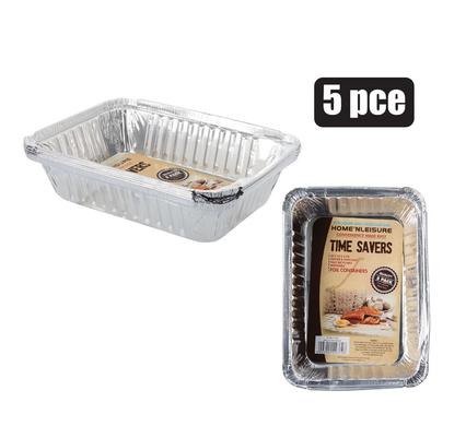 Home 'N Leisure Timesavers Baking Pan Alum-foil 5-piece 20 x 14 x 4cm