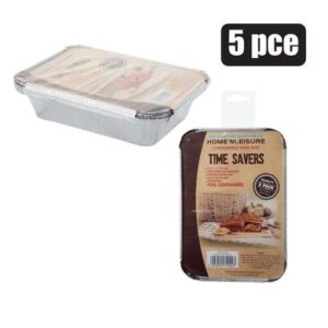 Home 'N Leisure Timesavers Baking-pan Alum-foil 5-piece 17 x 11.5 x 3cm