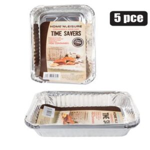 Home 'N Leisure Timesavers Baking-pan Alum-foil 5-piece 19 x 13 x 4.5cm