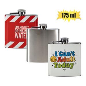 Hip Flask S/s 175ml Assorted