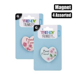 Trendy Trinkets Magnet Poly Friendship 4 Assorted