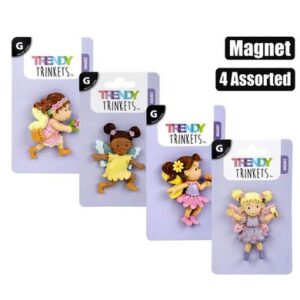 Trendy Trinkets Magnet Poly Fairy 4 Assorted