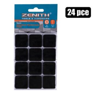 Protection-pads Black Adh 3 x 3cm 24-piece
