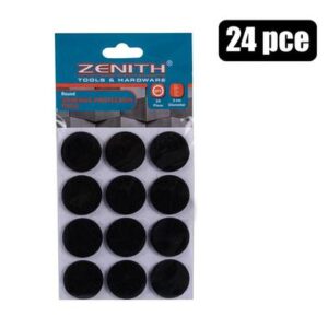 Protection-pads Black Adh 3cm Rnd 24-piece