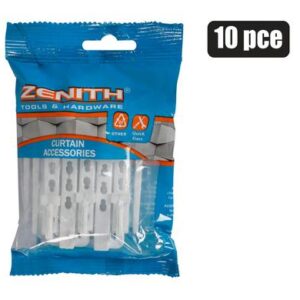 Curtain Hooks Adjust Acetyl pack-10 Zenith