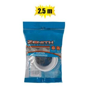 Curtain Wire 2.5m & Hooks & Eyes Zenith