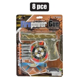 Perfect Play Gun Hand Suction Dart Set 8-piece