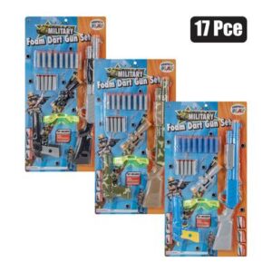 Perfect Play Gun Rifle Suction Dart Set 17-piece, 62 x 32cm