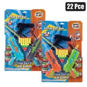 Perfect Play Gun Foam Dart, 2 Handguns & Pistol 22-piece