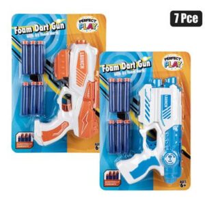 Perfect Play Gun Foam Dart Shoot 21cm 7-piece – Assorted