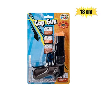 Perfect Play Gun Hand Cap 8 Shot 18cm