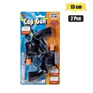 Perfect Play Gun Hand Cap 8 Shot 2-piece Set 13cm
