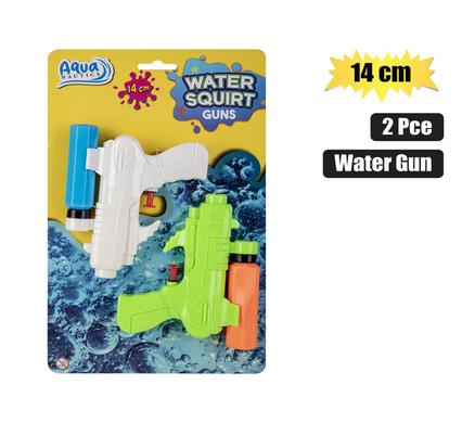 Aquanautics Gun Water Pistol Plastic 2pk 14cm