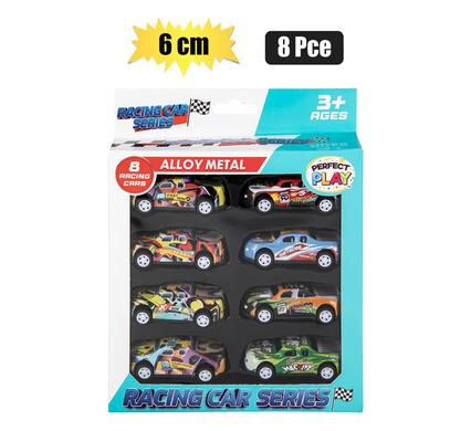 Perfect Play Alloy Stunt Racer Pullback 6cm 8 Piece