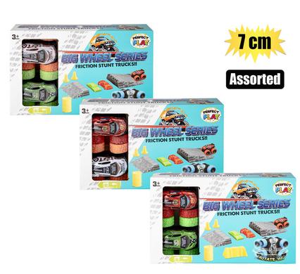 Perfect Play Alloy 2 Fric Stunt Monsters & Acc 7cm