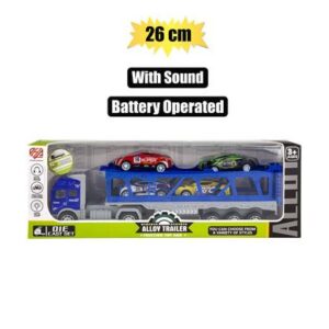 Perfect Play Die Cast Set Truck Battery-operated with 4 Racers 26cm