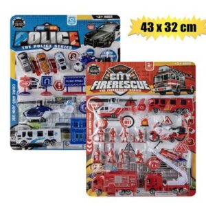 Perfect Play Playset Police Force 43 x 32cm Toy Vehicle