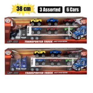 Perfect Play Playset Truck&trailor 6cars 38cm Toy Vehicle