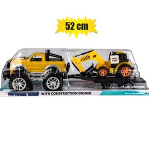 Perfect Play Friction Jeep Trailer Set 52cm Toy Vehicle