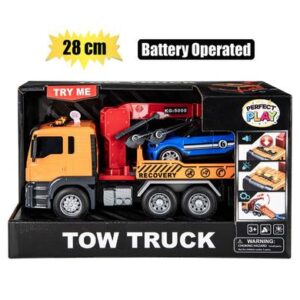 Perfect Play Battery Operated Tow Truck with Sound 28cm