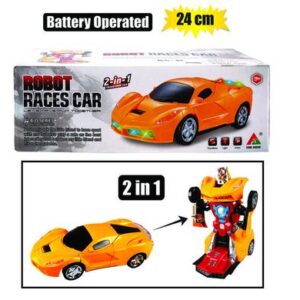 Perfect Play Battery Operated Transform Robot 24cm
