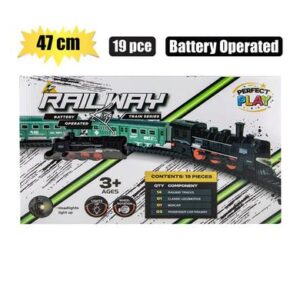 Perfect Play Battery Operated Train Set 19-piece 288cm