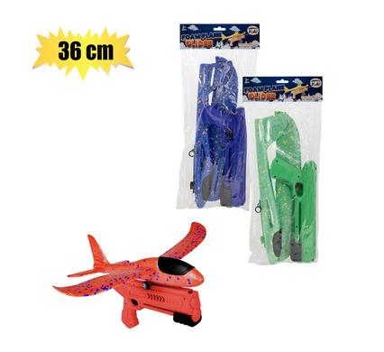 Perfect Play Boys P/set Glider Foam Plane with Gun 36cm