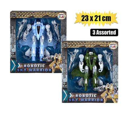 Perfect Play Boys Playset Transform Sky Robot 23 x 21cm