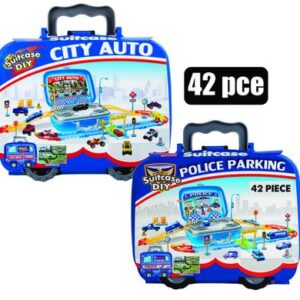 Boys Playset Parking Storage City 42-piece