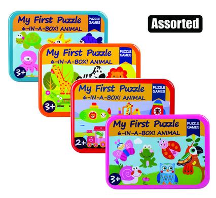 Puzzle Wood Tin Designs & Pieces a – Assorted