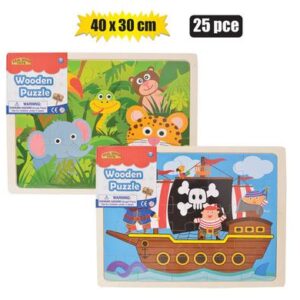 Puzzle Wood Jigsaw 40 x 30cm 25-piece
