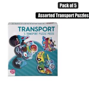 Jigsaw Puzzle Transport 19-piece 5 Assorted