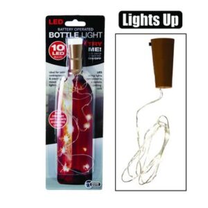 Ornament Light String 10 Bulb with Cork Battery-operated