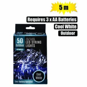Light Fairy led-50x Cool White 5m O-dr Battery-operated