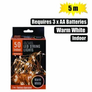 Light Fairy led-50x Warm White 5m Battery-operated
