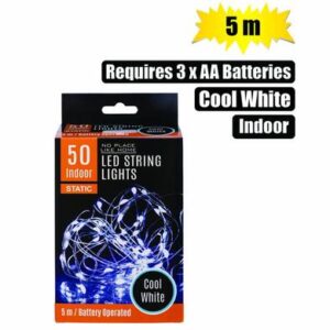 Light Fairy led-50x Cool White 5m Battery-operated