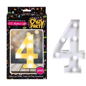 Ornament LED Light Up Number Battery-operated - 4