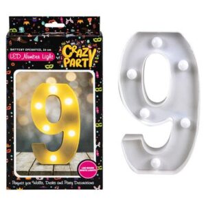 Ornament LED Light Up Number Battery-operated - 9