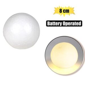 Ornament Light Moon Warm White 8cm Battery-operated