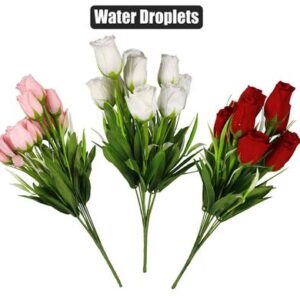 Flower Hq Rose with Droplets Assorted