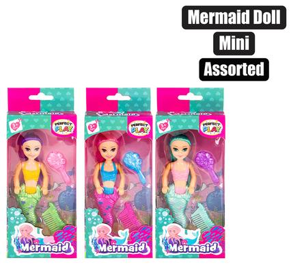 Perfect Play Mini Mermaid Doll – Assorted